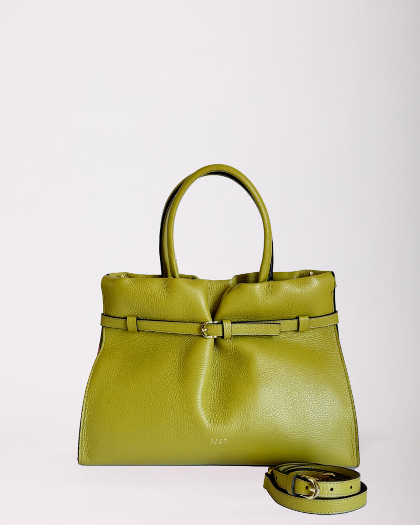 Lilia pelle martellata verde chiaro