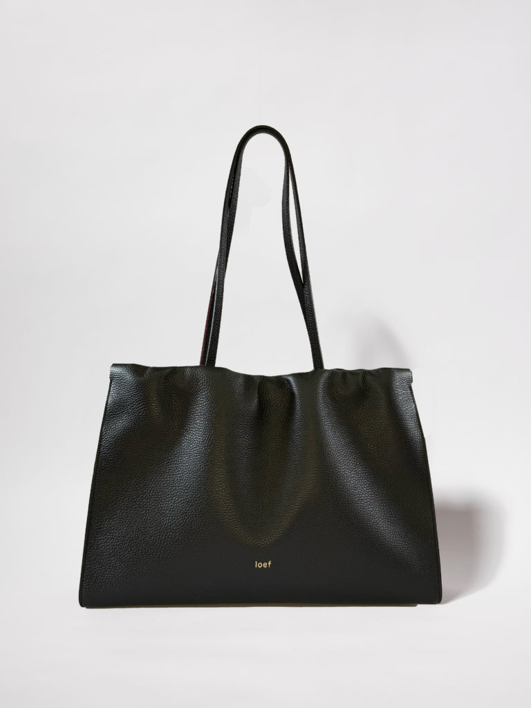 Lucille Maxi pelle martellata nera
