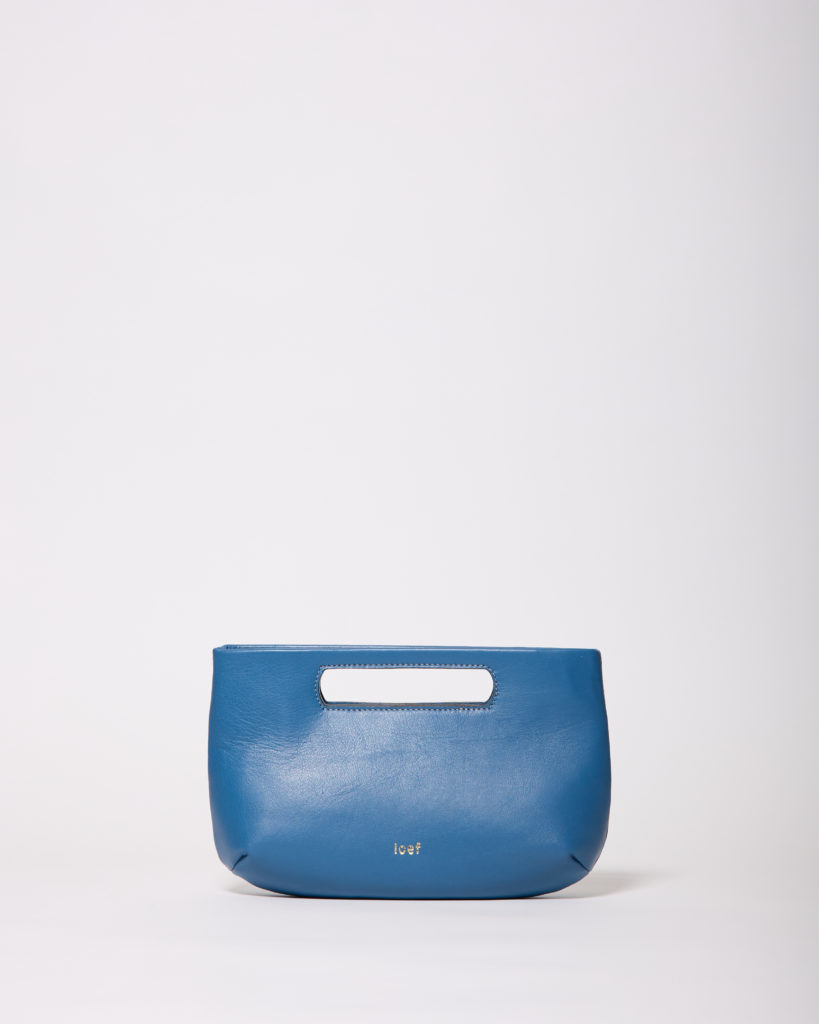 Mini Dalia pelle liascia blu ceruleo