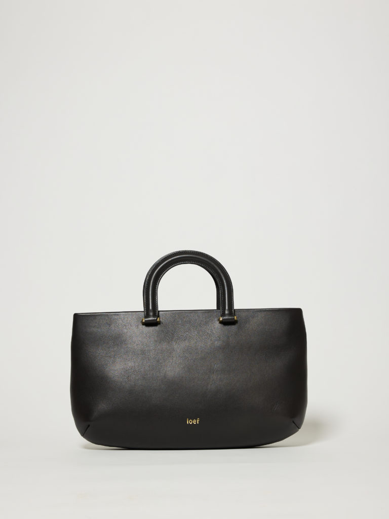 Serena in pelle liscia nera