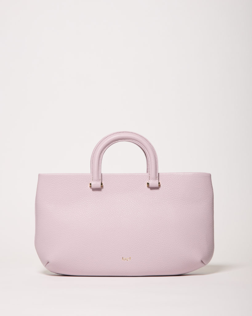 Serena in pelle martellata lilla polvere