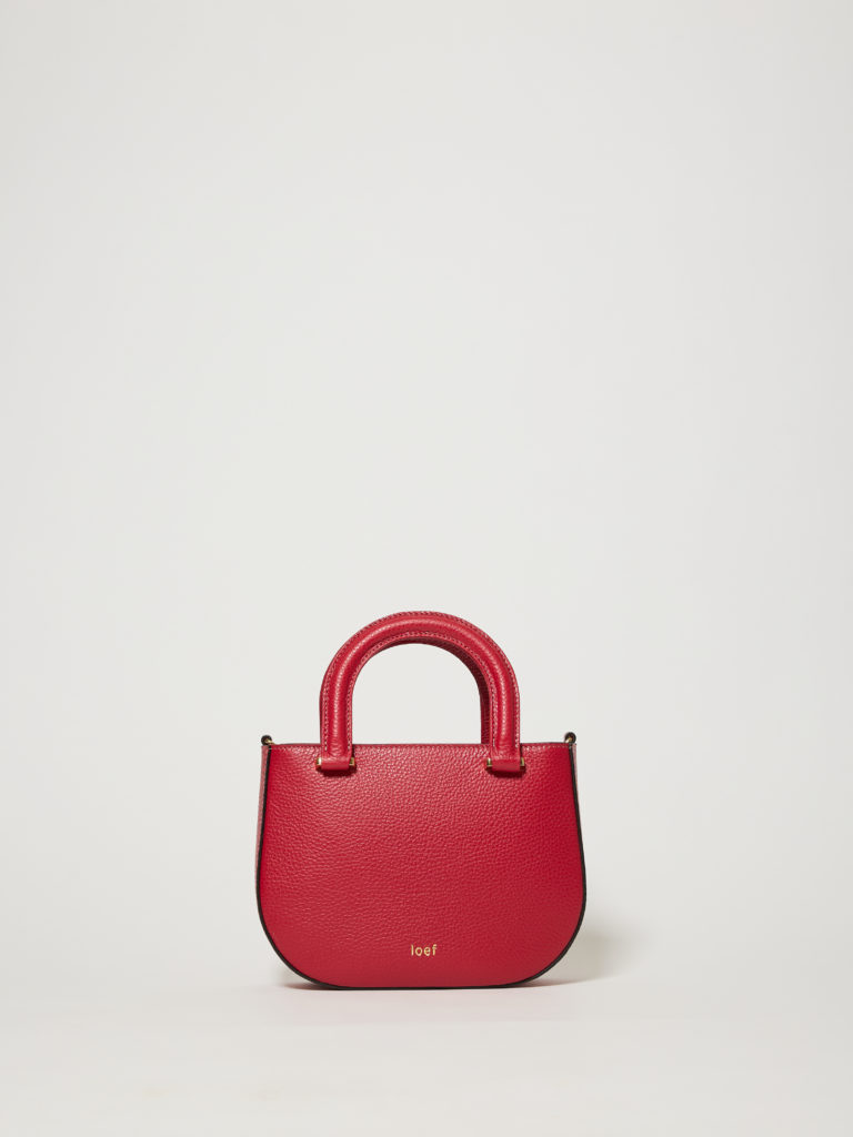 Olivia pelle martellata amaranto