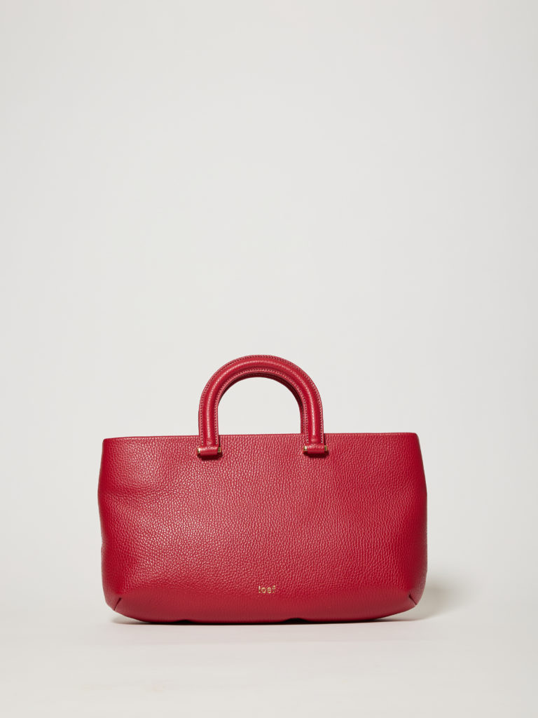 Serena in pelle martellata amaranto