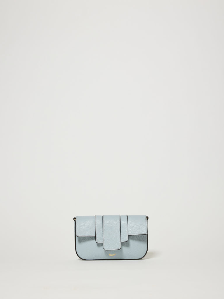 Vittoria pelle matrtellata azzurro polvere