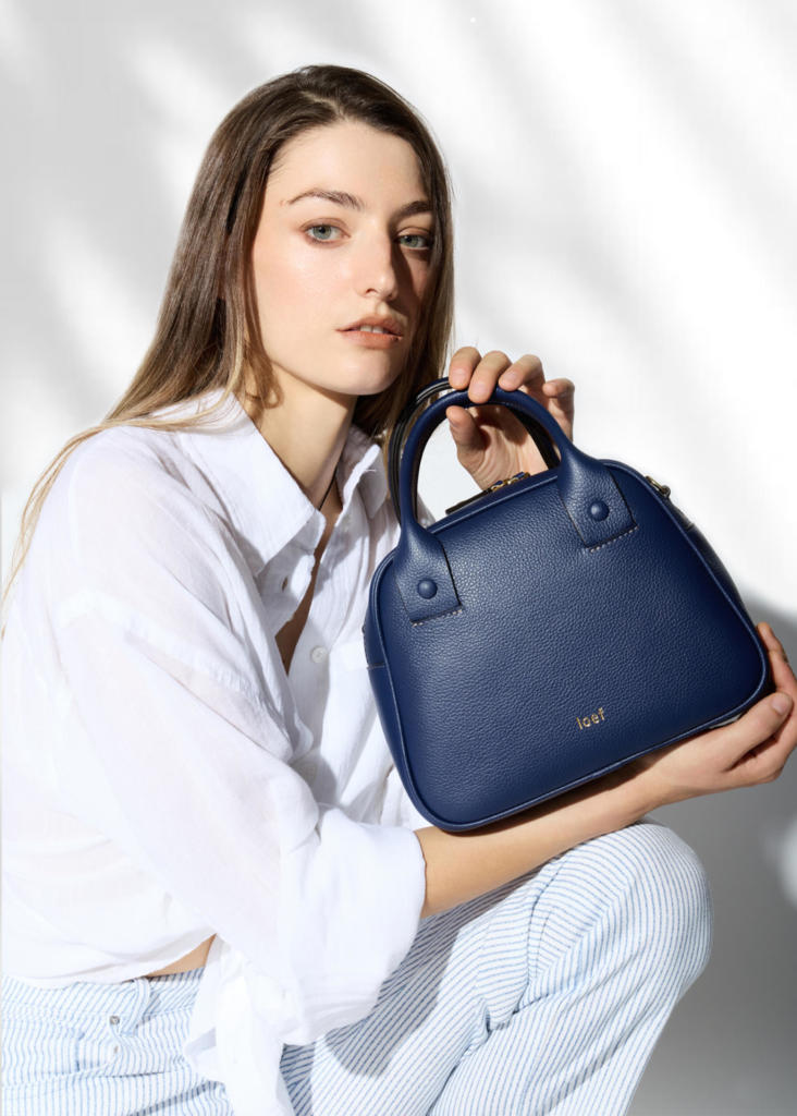 Bennie  bauleto in martellata fine colore blu