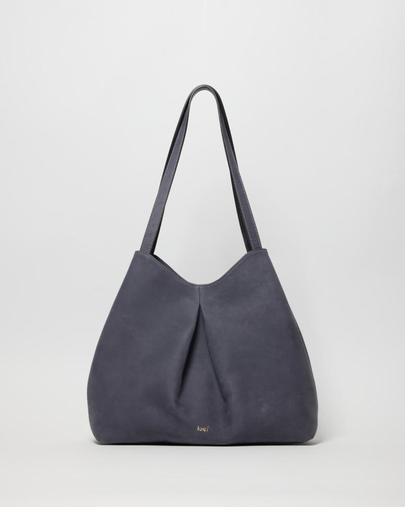 Maia Hobo Bag in Nabuk Blu Denim